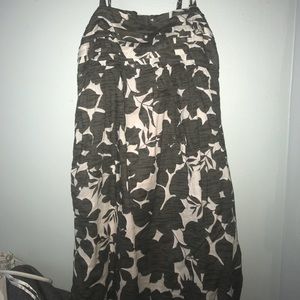 Gray and White Hawaiian floral dress